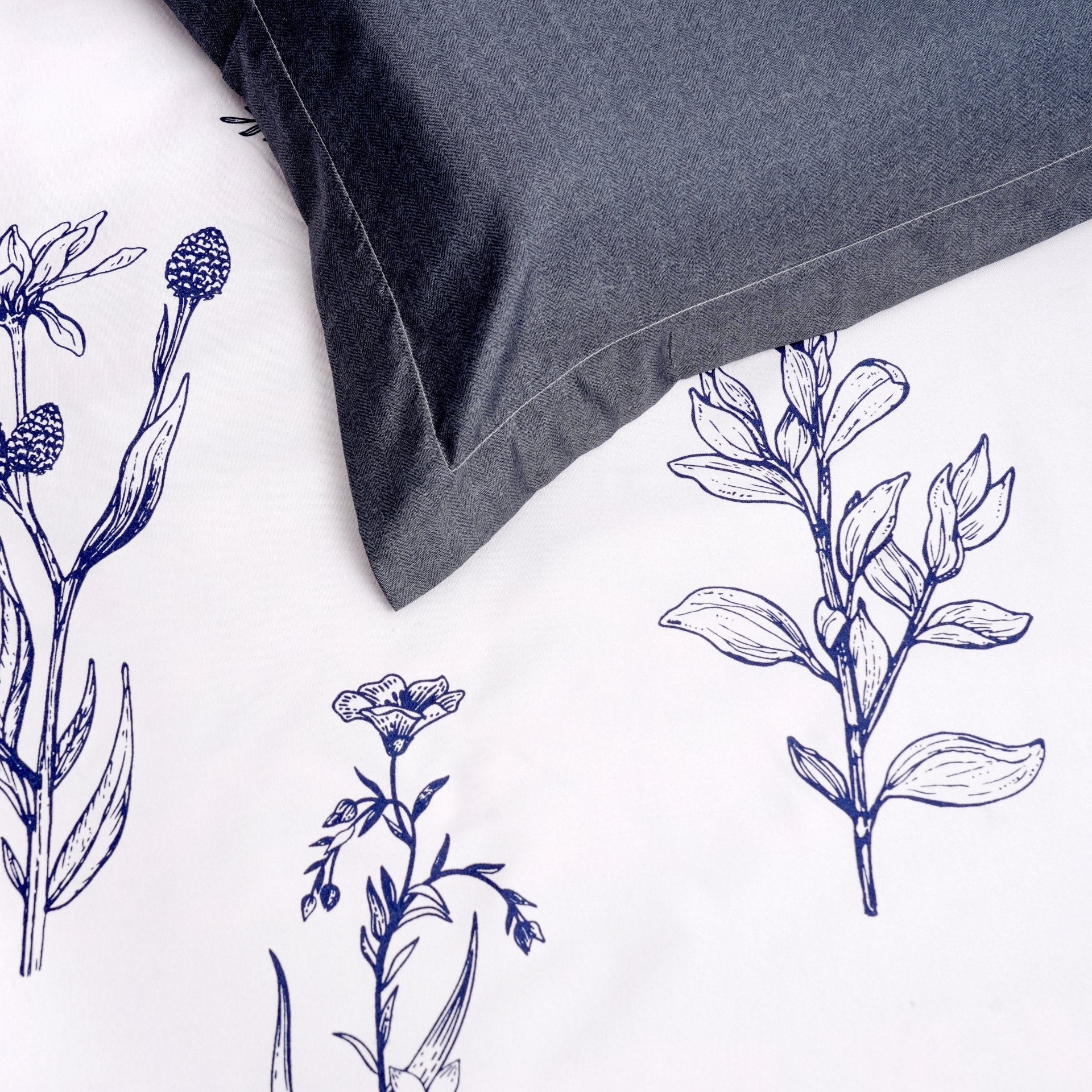 Frost Bedsheet Set King Size, 108" x 108" - Coral Slub -